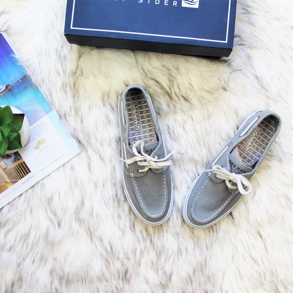 Sperry Shoes - Sperry Top-Sider Biscayne Grey Shoes Size 6.5M